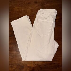 Athleta Women's Straight Leg Cream Jeans